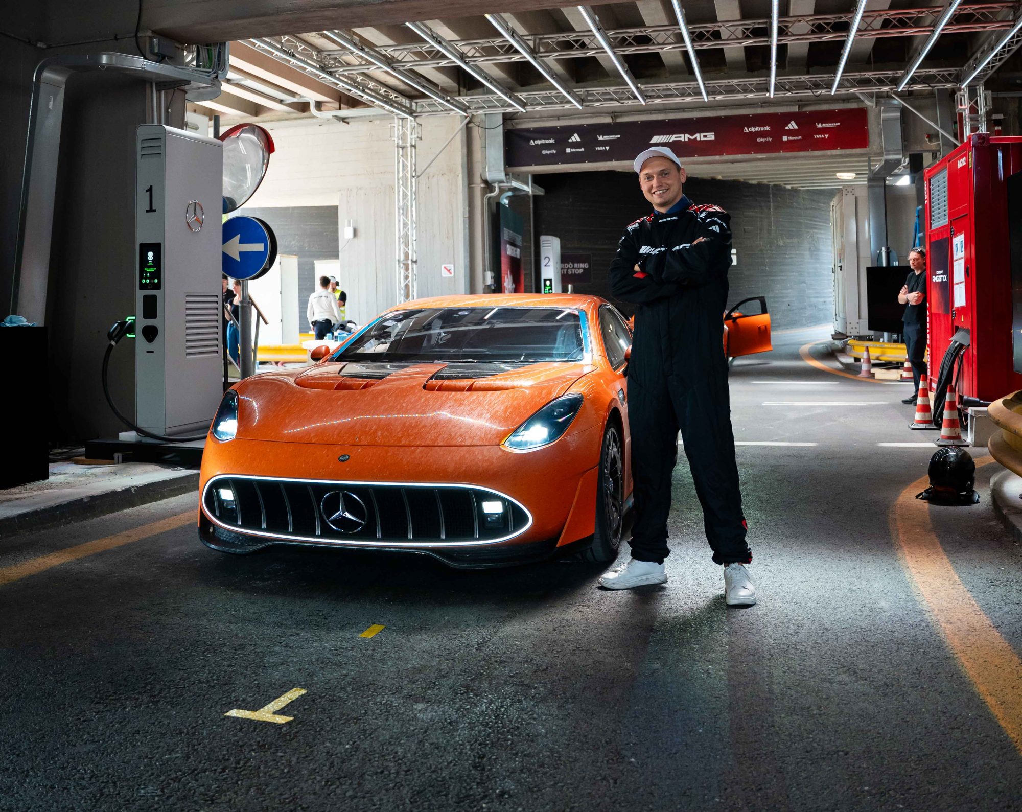 Daniel Grzyb na premierze Mercedes-AMG GT XX w Nardò